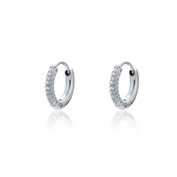 Earrings Brand Woman Elite in Steel Cristallo 09ER058